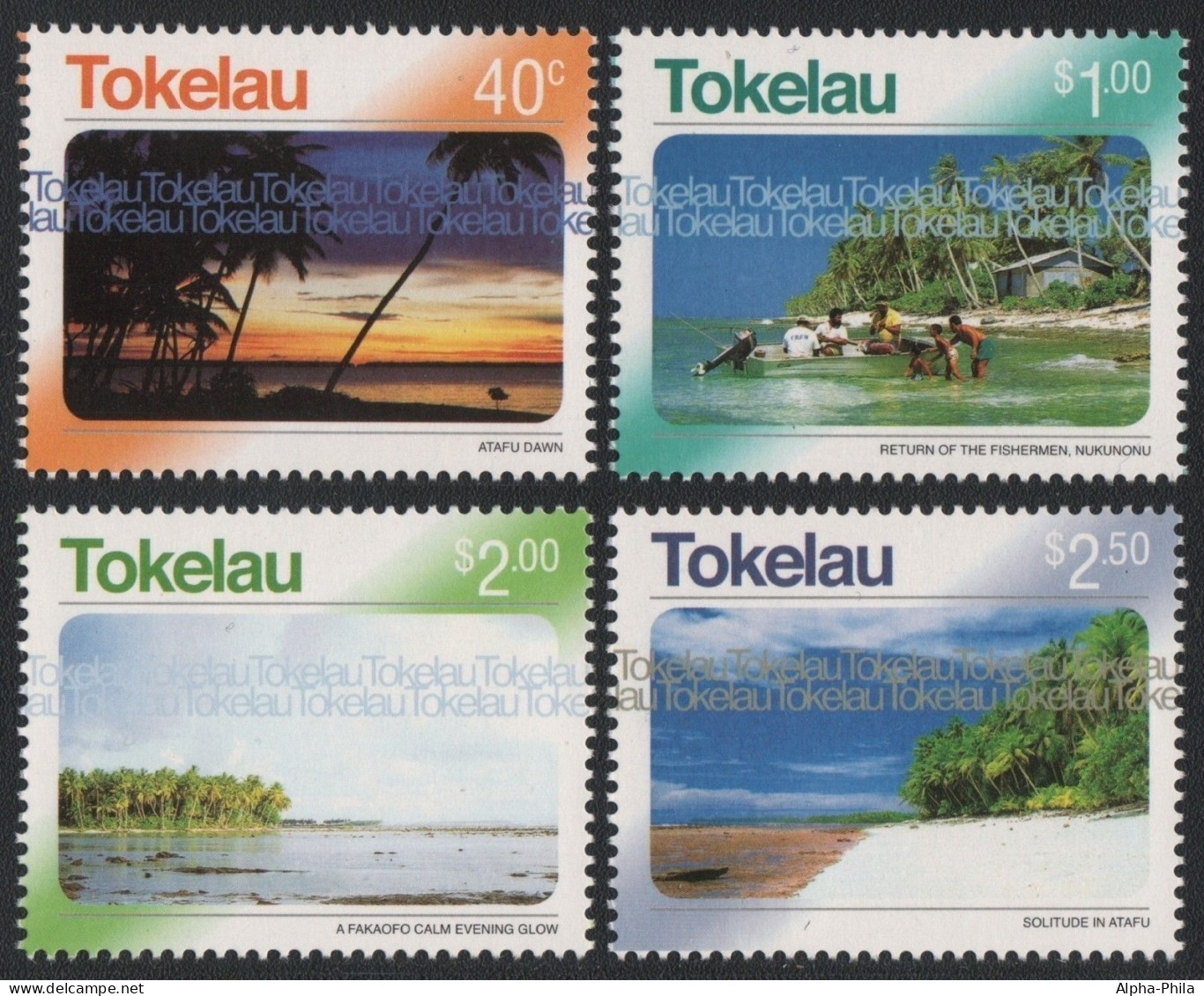 Tokelau 2004 - Mi-Nr. 343-346 ** - MNH - Natur - Landschaften - Tokelau