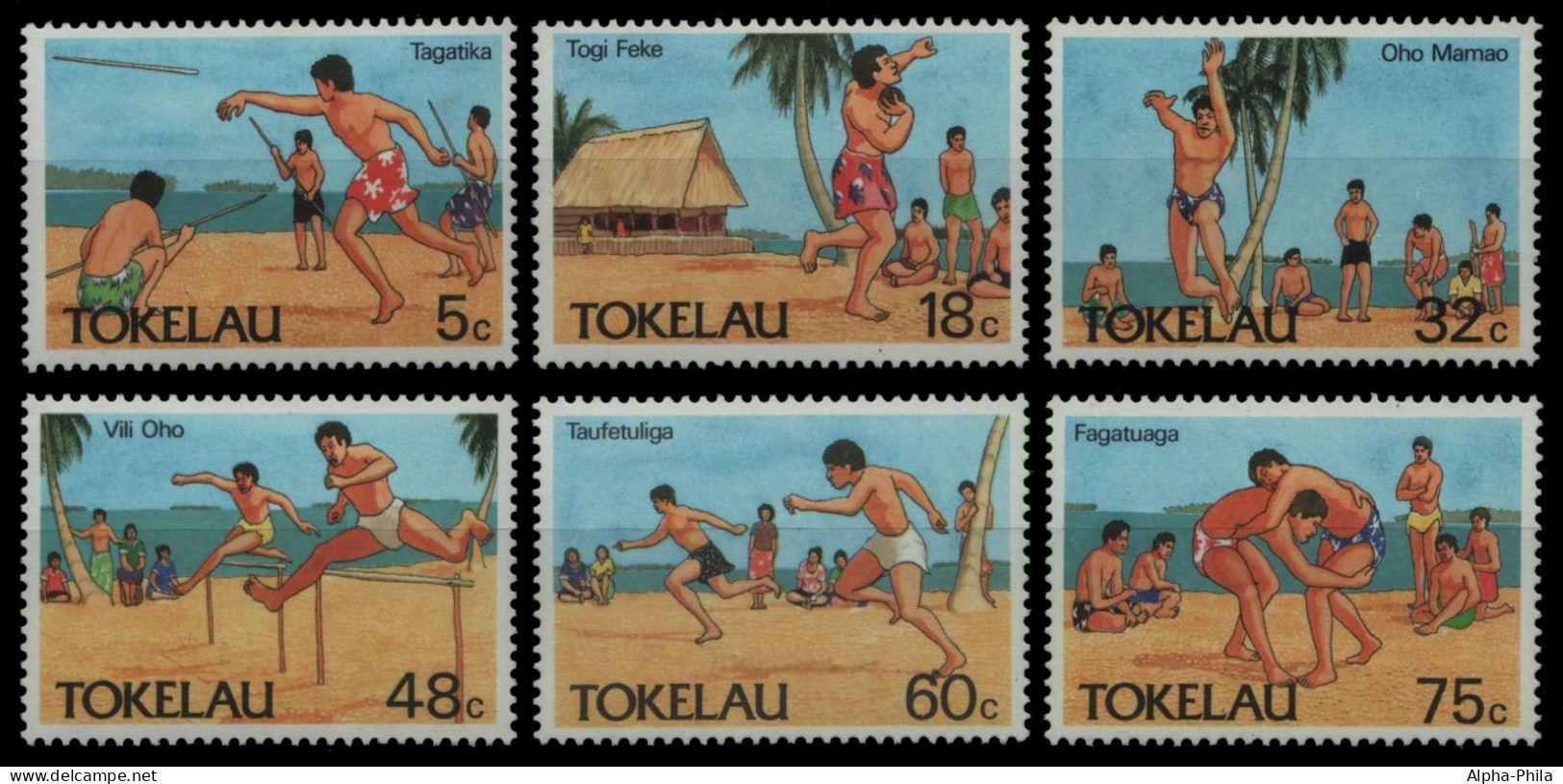 Tokelau 1987 - Mi-Nr. 142-147 ** - MNH - Sport - Tokelau