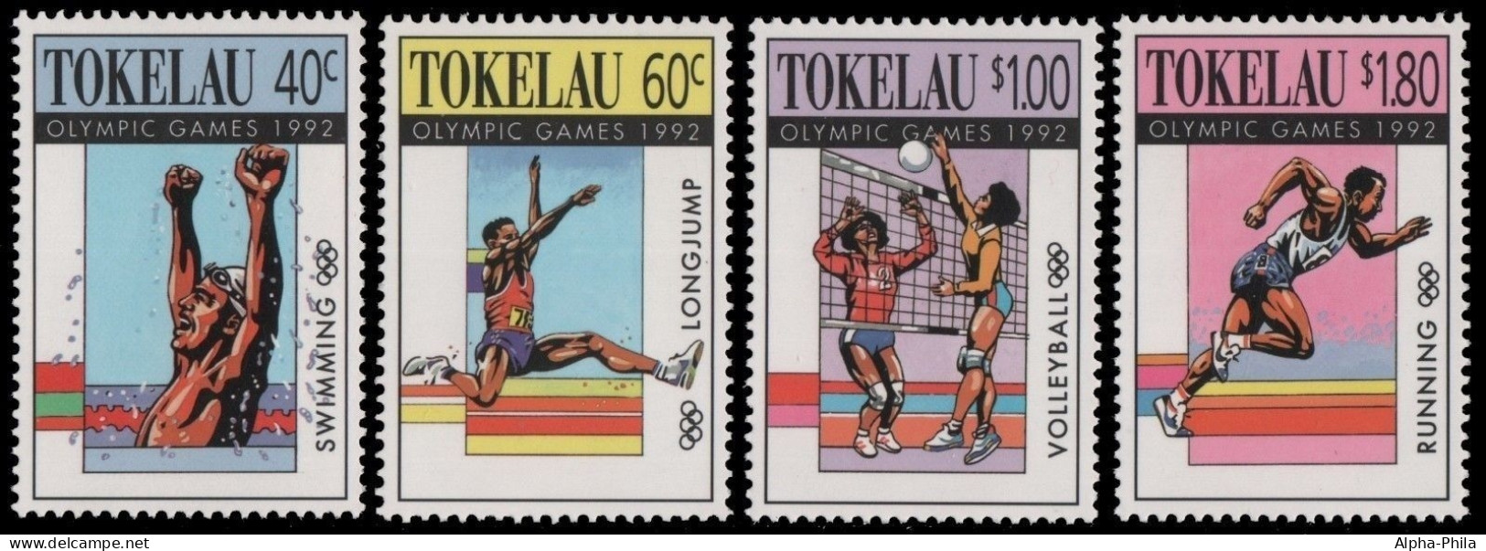 Tokelau 1992 - Mi-Nr. 184-187 ** - MNH - Olympia Barcelona - Tokelau