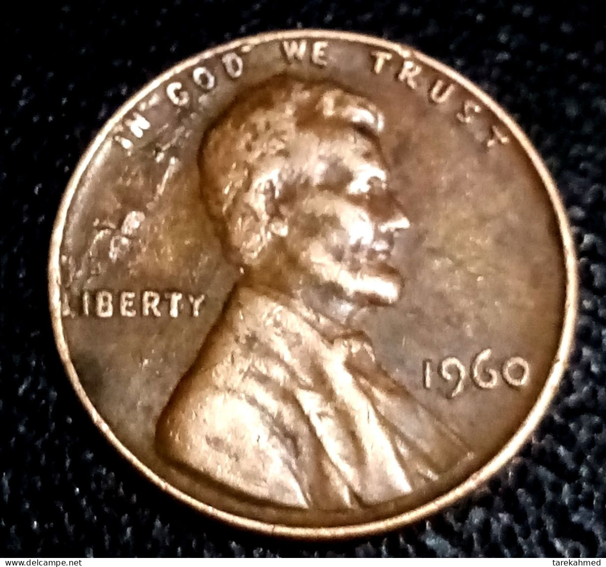 USA 1960, Rare Lamination Error Of Lincoln Cent, Philadelphie, TTB, Gomaa - 1959-…: Lincoln, Memorial Reverse