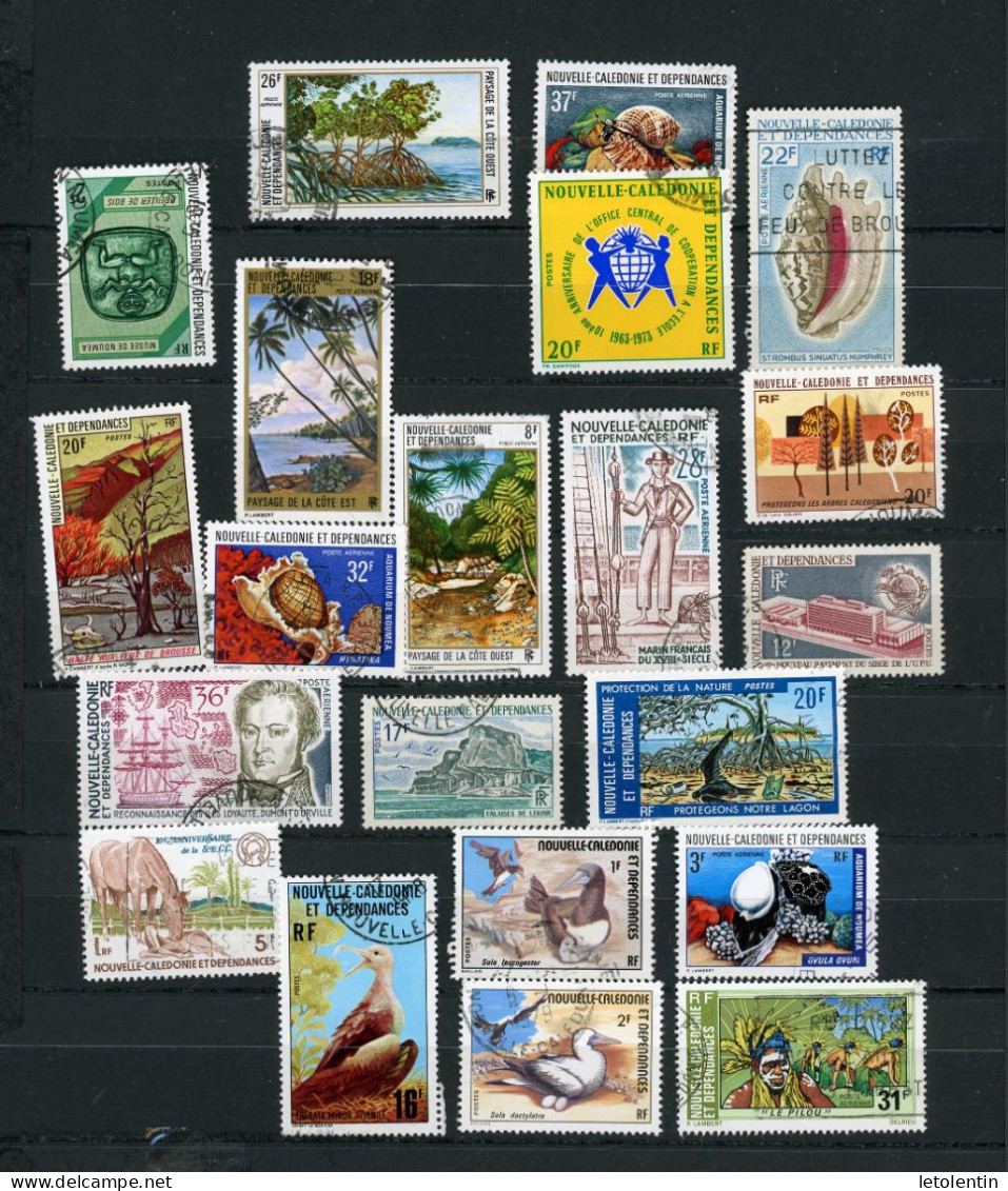 Nelle-CALEDONIE RF -   LOT DE TIMBRES DE POSTE & POSTE AERIENNE OBLITÉRÉ (COTE ENV. 250 €) - Lots & Serien