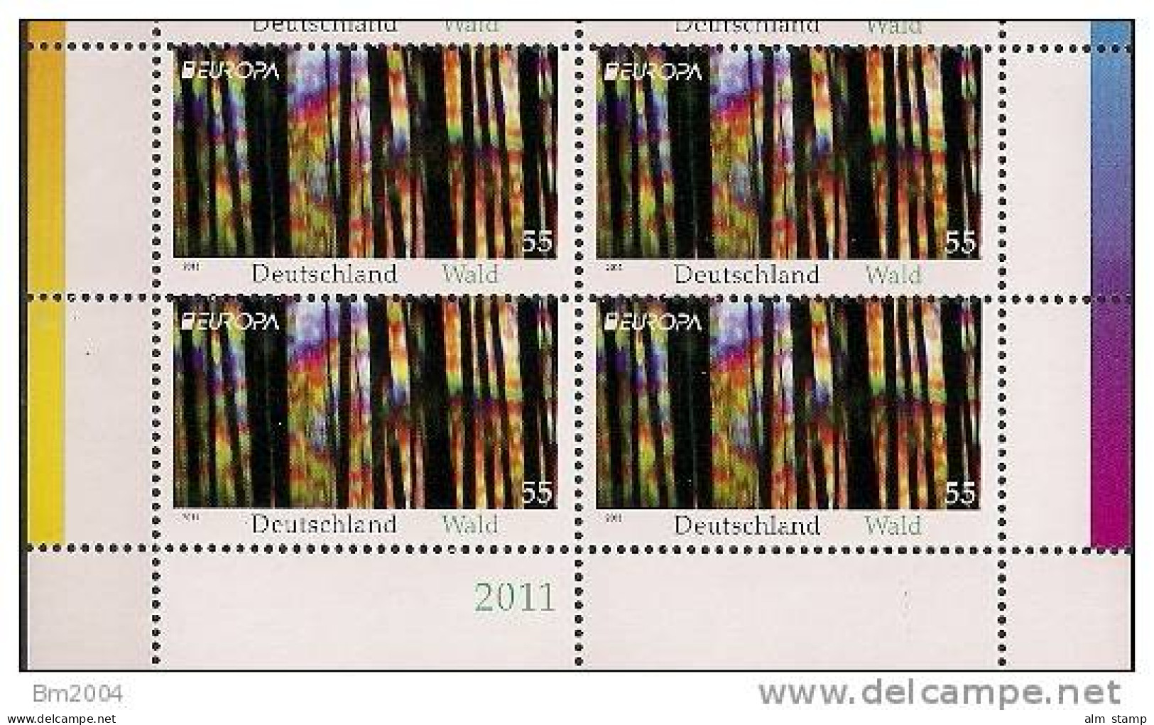 2010 Deutschland  Allem. Fed.  Mi. 2864 **MNH  Bloc Of 4 Pc - 2011