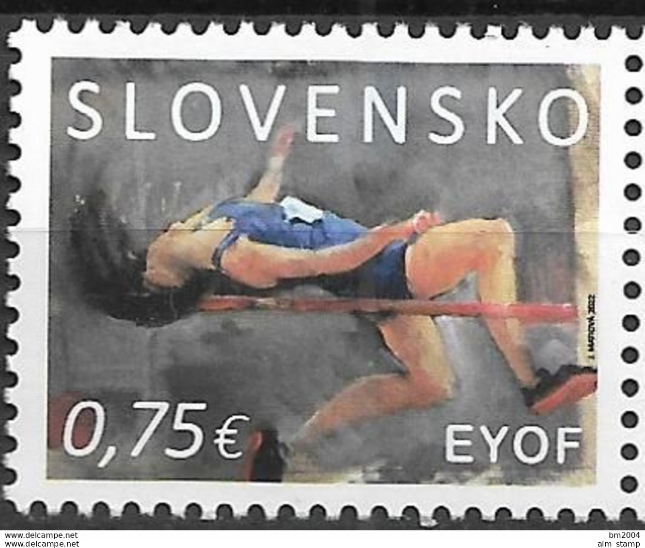 2022 Slowakei Slovensko  Mi.966 **MNH    : Europäische Olympische Jugendspiele - Ongebruikt