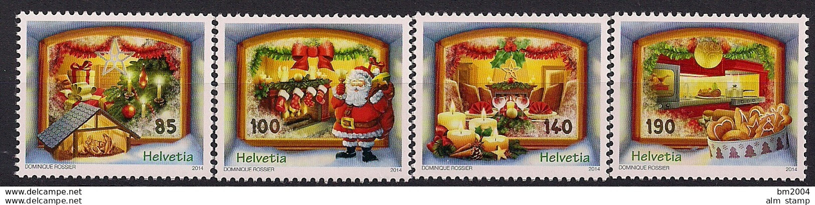 2014  Schweiz  Mi.  2366-69 **MNH Weihnachten - Neufs