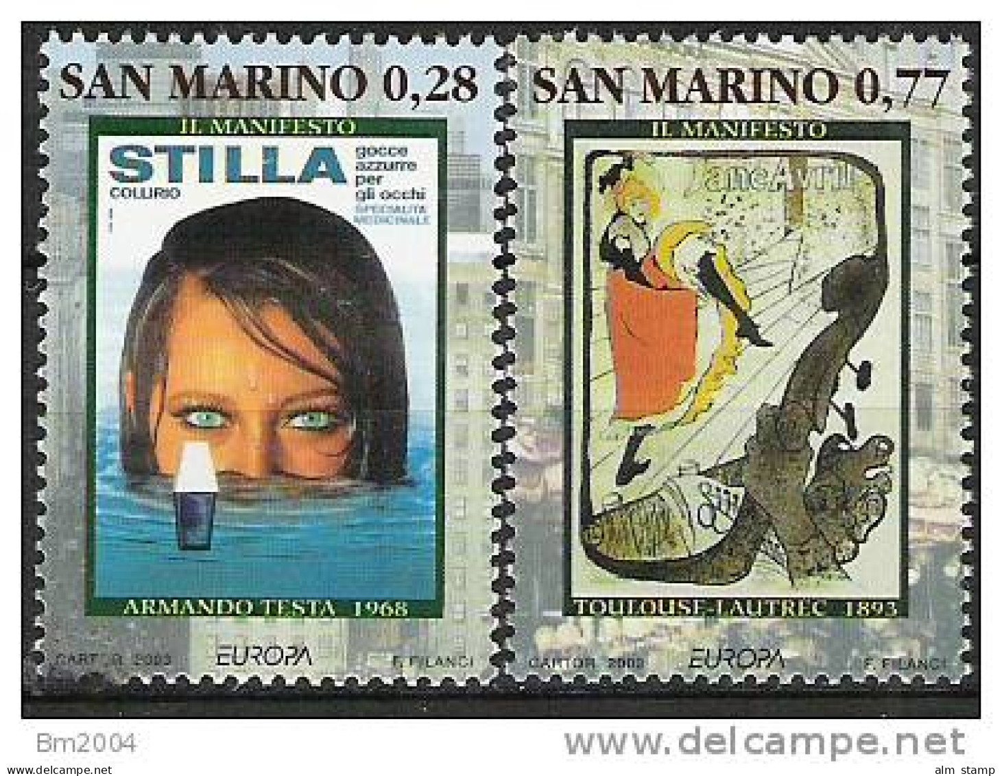 2003 San Marino Saint -Marin Yv. 1878-9 Mi. 2085-6 **MNH - 2003