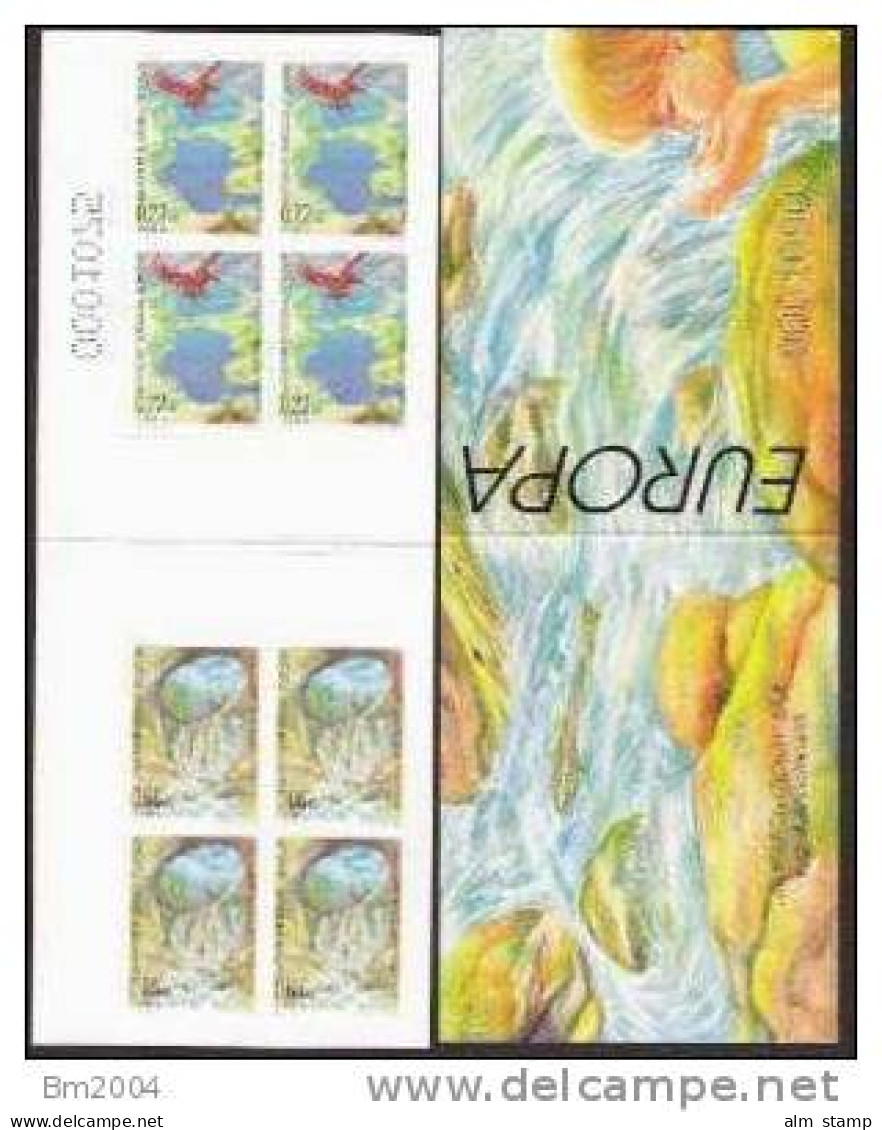 2001 Bulgarien Booklet Yv. 3898-9 Mi. 4512-3** MNH Europa : Lebensspender Wasser - 2001