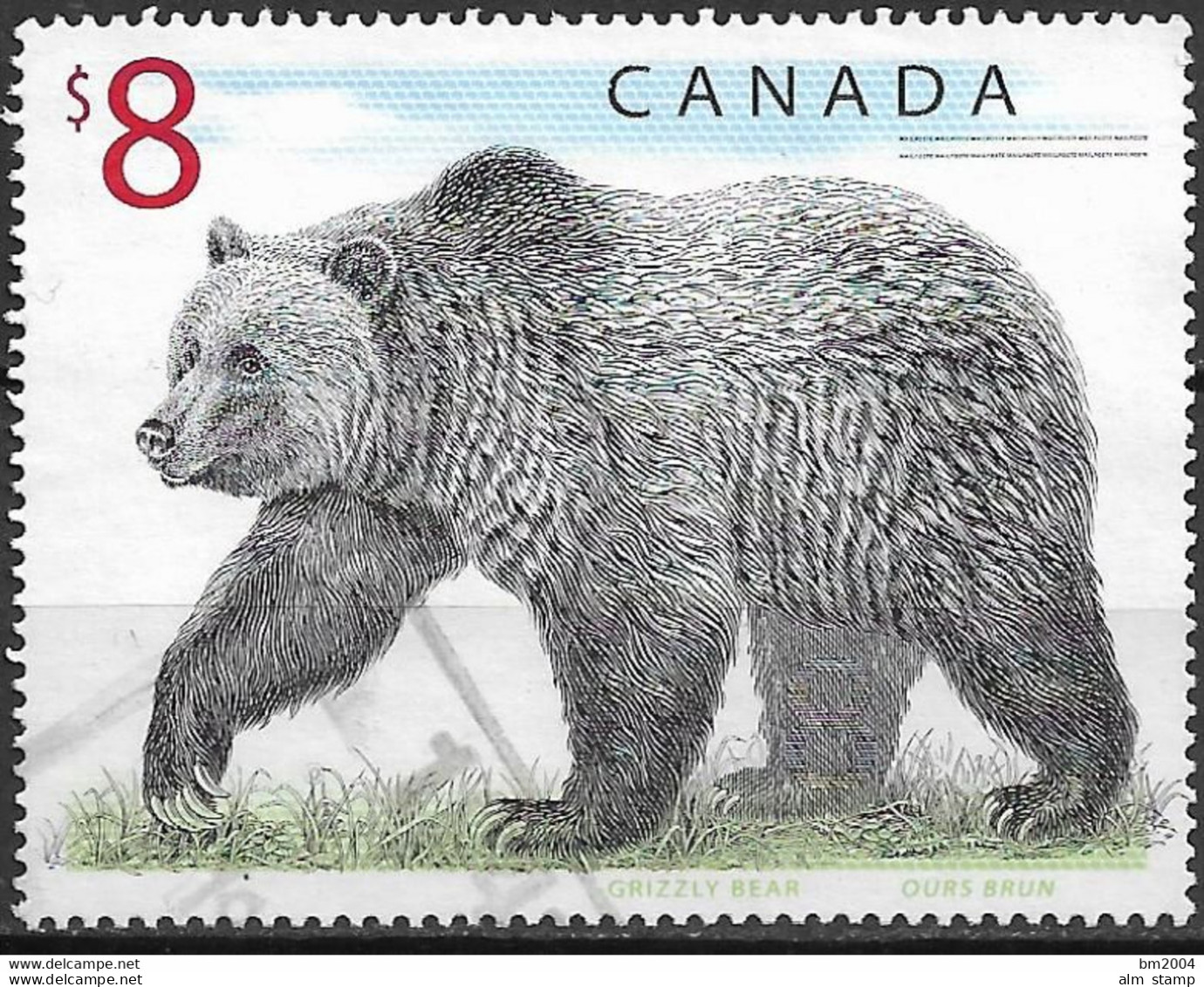 1997 Kanada Mi. 1647 Used   Grizzlybär (Ursus Arctos Horribilis) - Oblitérés