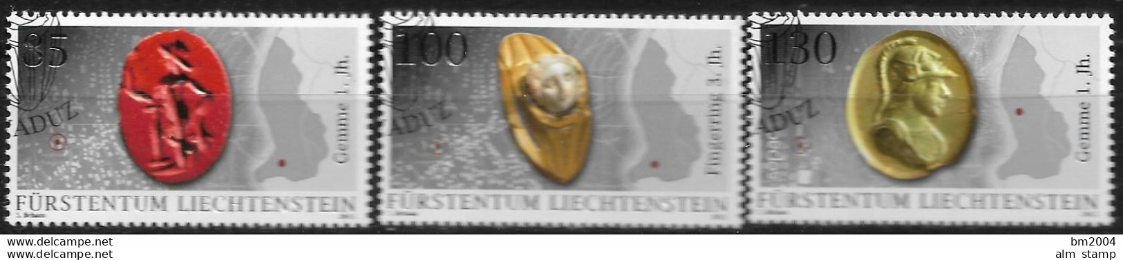 2016 Liechtenstein 1795-7 FD-used  Archäologische Funde (: Gebrauchsgegenstände - Oblitérés