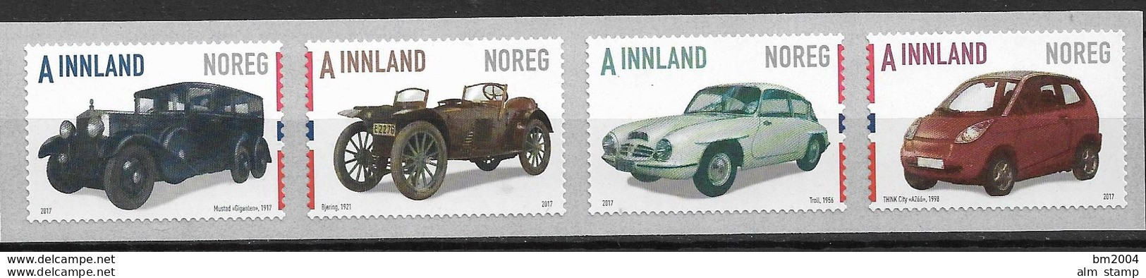 2017 Norwegen Mi.1946-9 **MNH    . Automobile Aus Norwegen - Unused Stamps