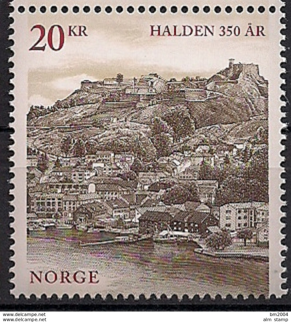 2015  Norwegen Mi. 1879 **MNH  350 Jahre Stadt Halden. - Neufs