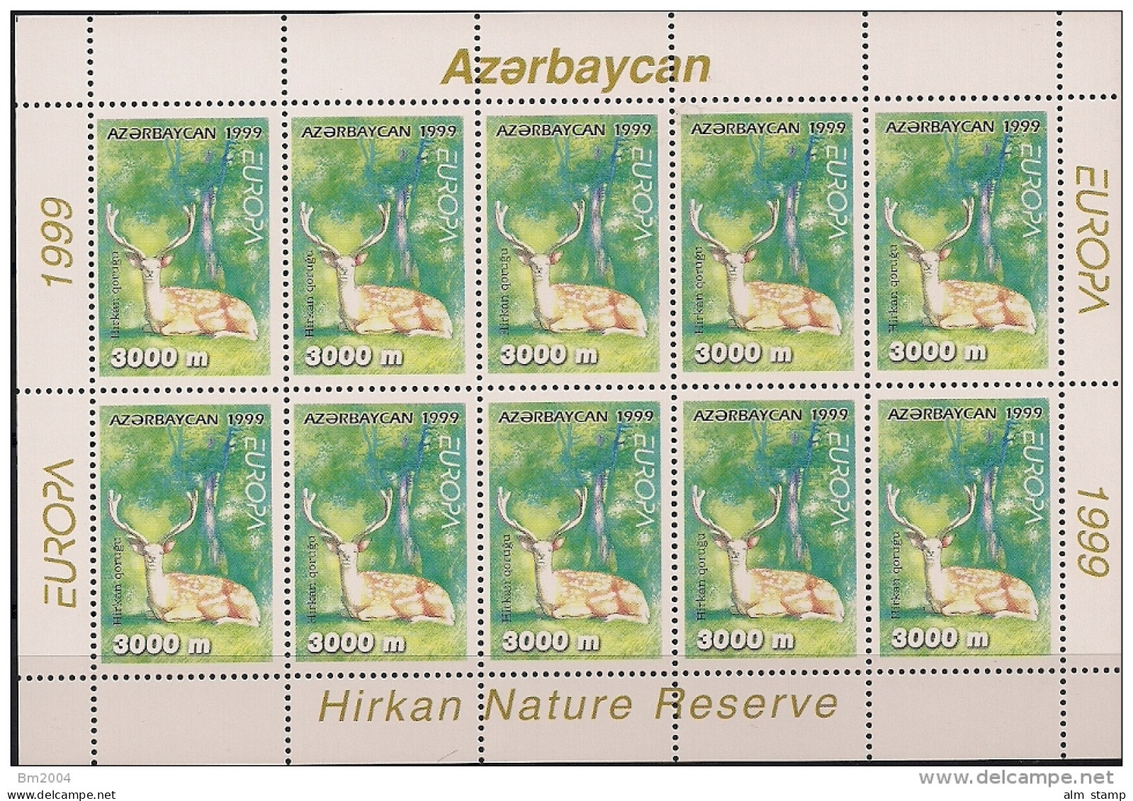 1999 Aderbeidschan Azerbaodjan  Yv. 384-5 Mi. 442-3**MNH Sheet  Europa - 1999