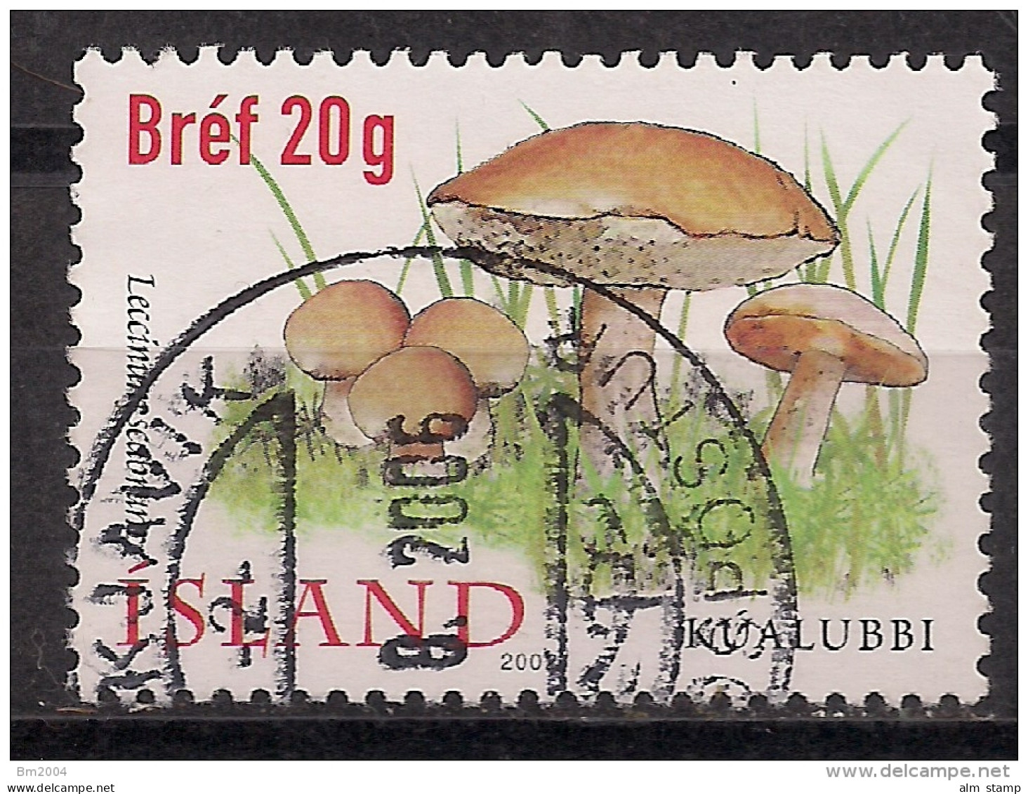 2002 Island Mi. 1000 Used Birkenpilz (Leccinum Scabrum - Gebruikt