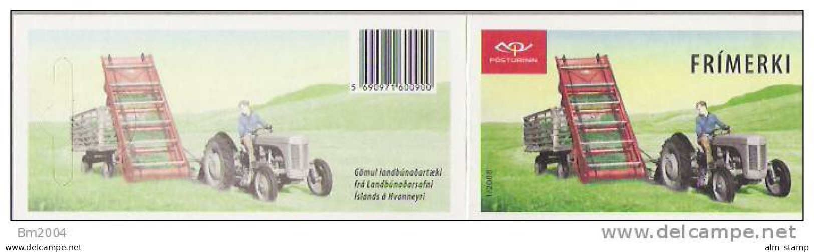 2008 Island Booklet Mi. MH 28 + MH 29 ** MNH Alte Landwirtschaftliche Geräte. - Booklets
