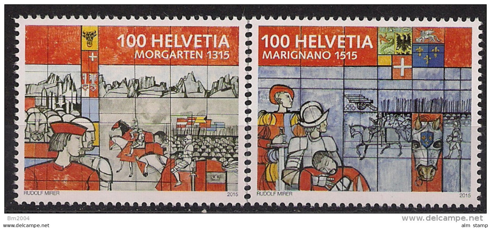 2015 Schweiz Mi. 2390-1  **MNH   Historische Ereignisse - Ungebraucht