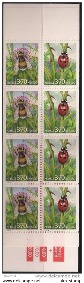 1997 Norwegen Mi.  MH 30 **MNH   Insekten - Markenheftchen