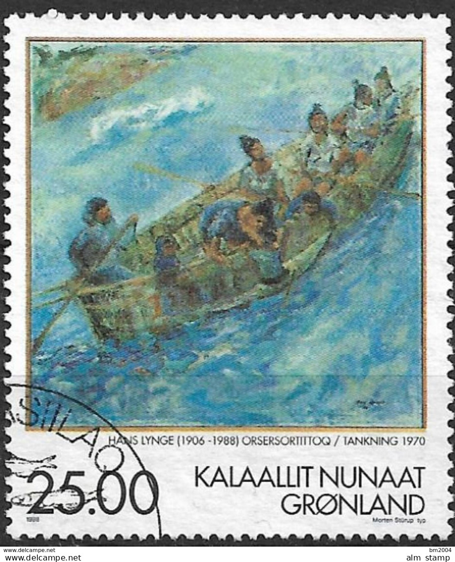 1998 Grönland Mi. 326  Used Gemälde Von Hans Lynge : Auffüllung - Gebraucht