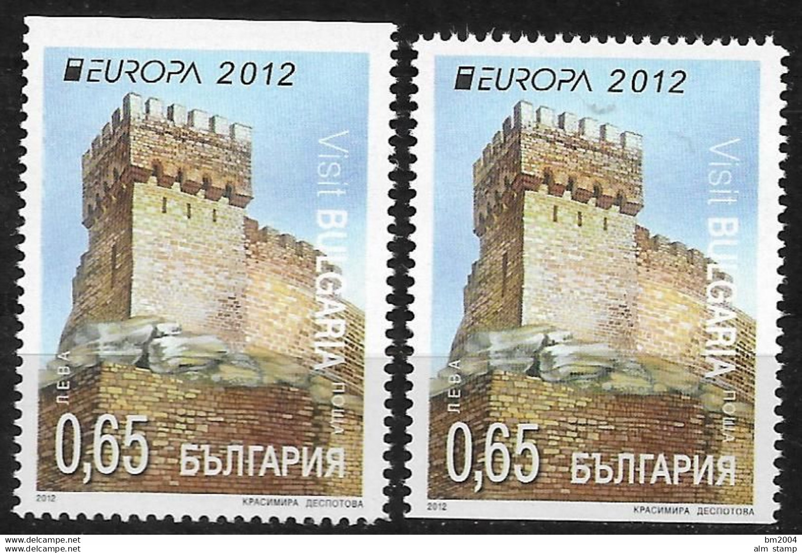 2012 Bulgarien  Mi. 5032-3 DO DU **MNH  Europa: Besuche - 2012