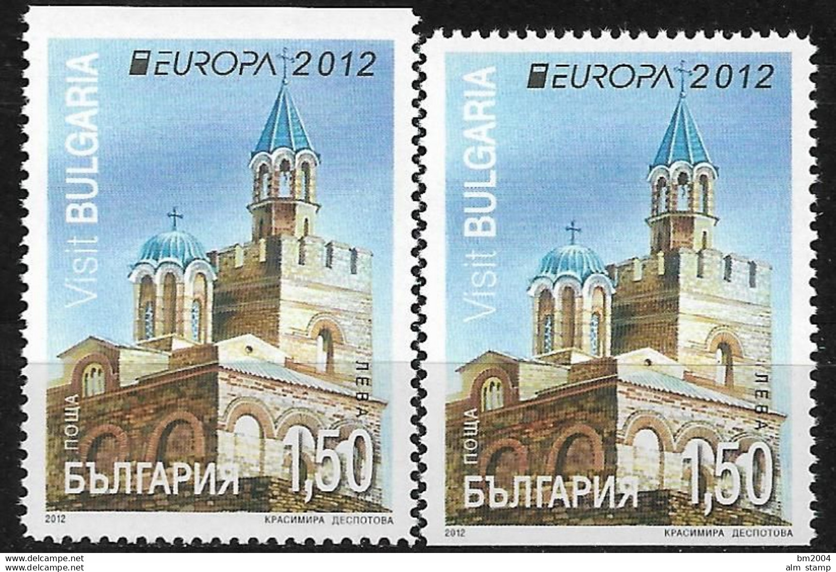 2012 Bulgarien  Mi. 5032-3 DO DU **MNH  Europa: Besuche - 2012