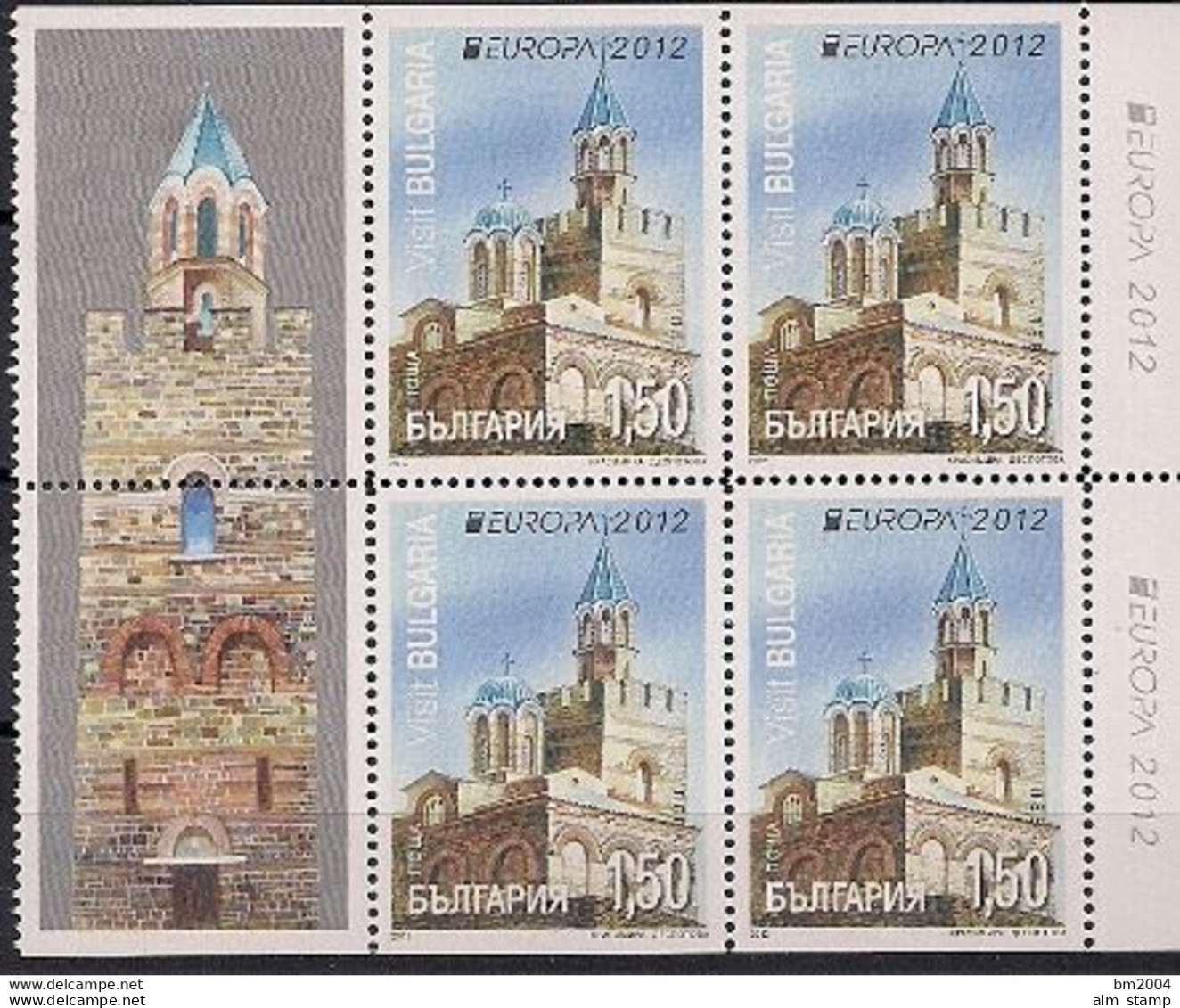 2012 Bulgarien  Mi. MH 11 **MNH  Europa: Besuche - 2012