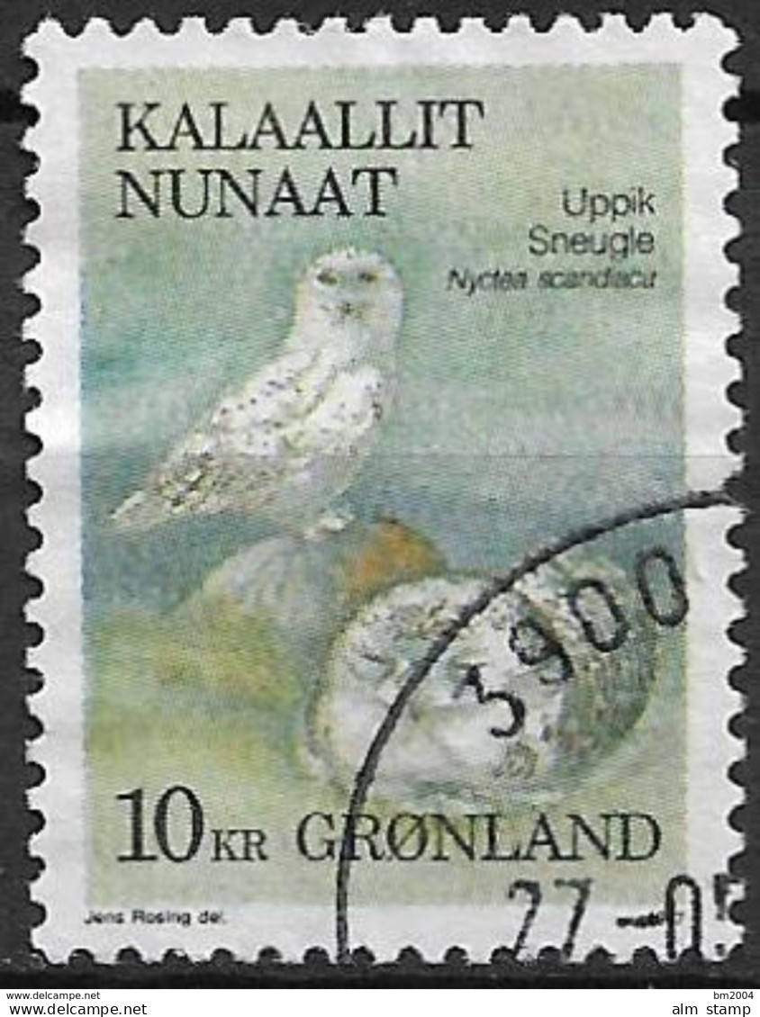 1987 Grönland Mi. 177 Used   Schnee-Eule (Bubo Scandiacus) - Usati