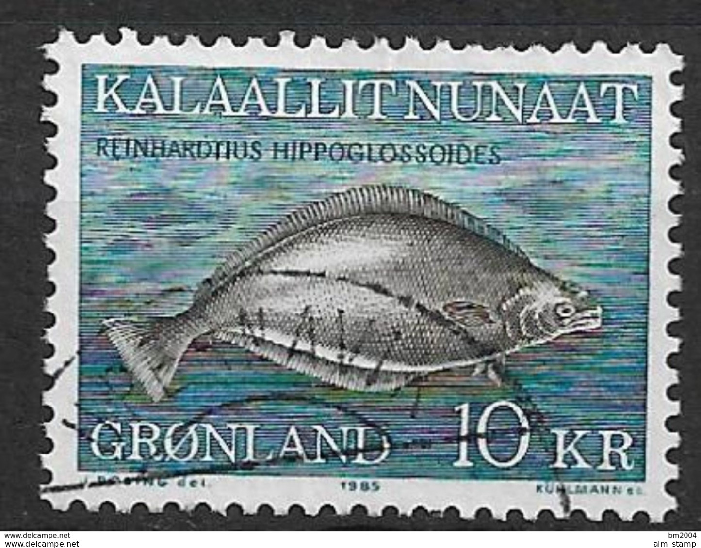 1985 Grönland Mi. 162 Used Schwarzer Heilbutt (Reinhardtius Hippoglossoides) - Gebraucht