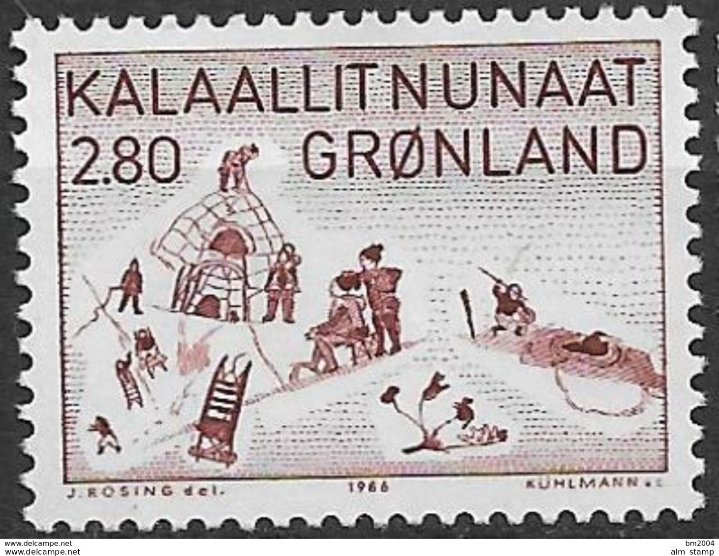 1986 Grönland Mi. 167**MNH  Szenen Aus Dem Täglichen Leben Im Thule-Bezirk Um 1900 - Neufs