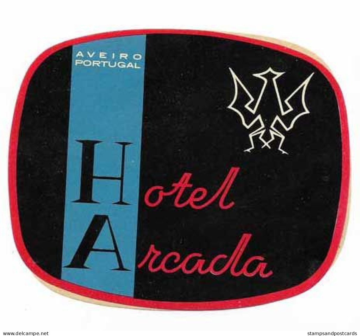 Portugal Etiquette Valise Hotel Arcada Aveiro Luggage Label - Etiquetas De Hotel
