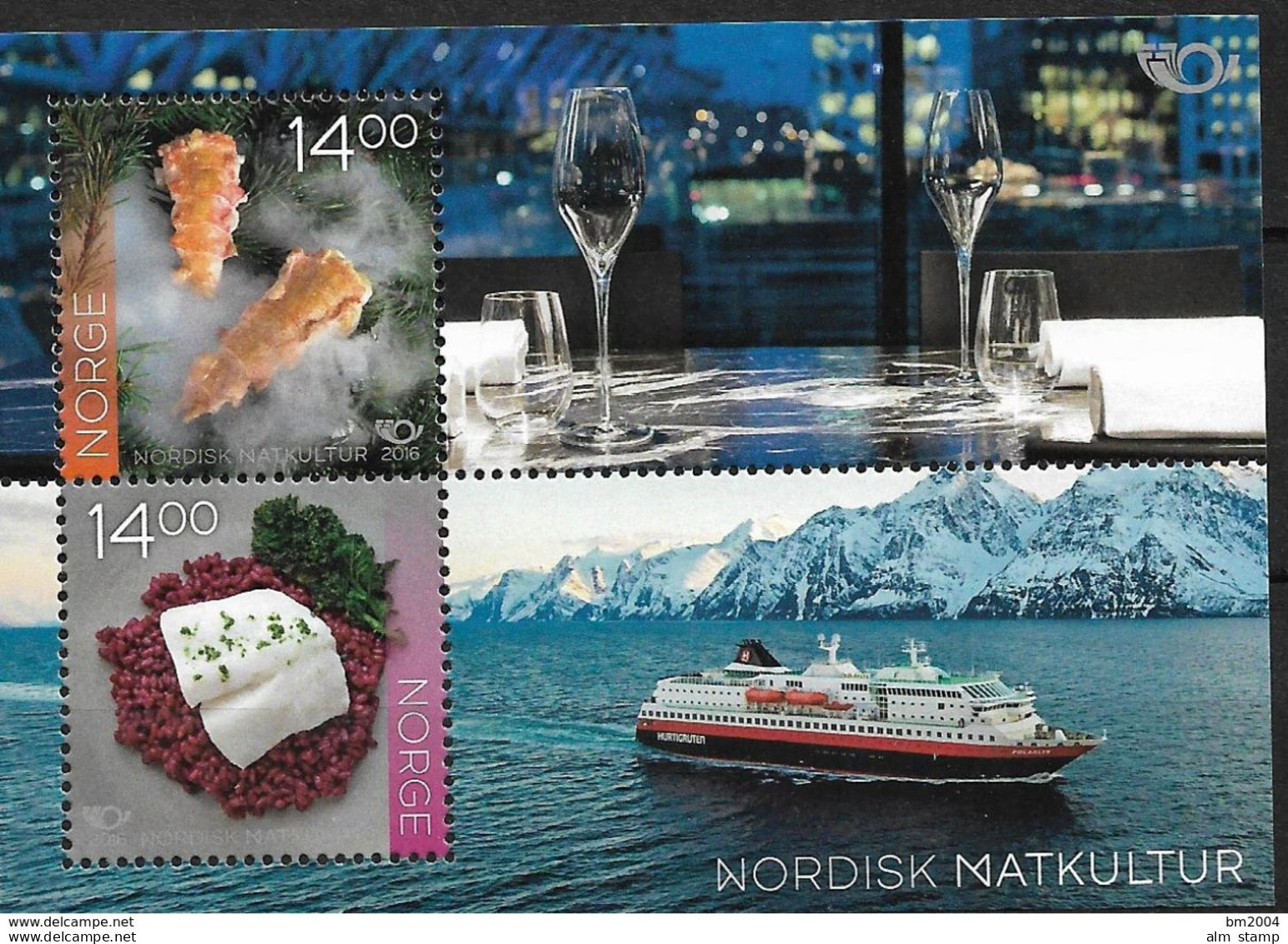 2016 Norwegen Mi. Bl 48 **MNH   NORDEN: Nordische Esskultur. - Nuevos