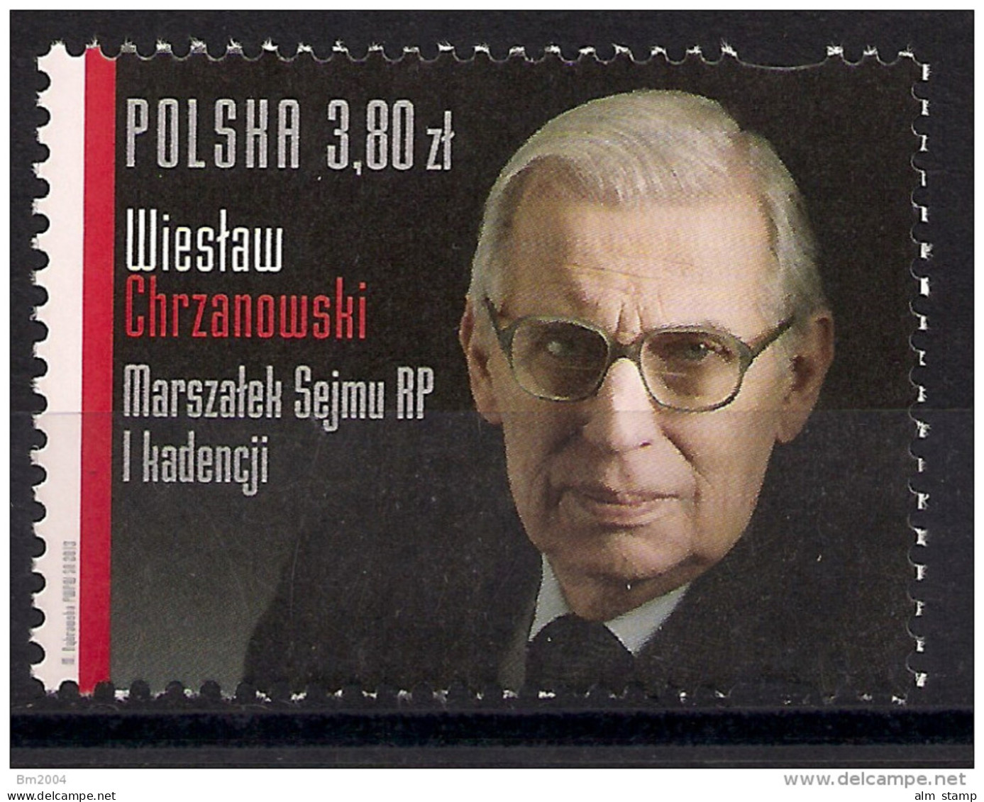 2013 Polen Mi 4604 **MNH 1. Todestag Von Wiesaw Chrzanowski - Ungebraucht