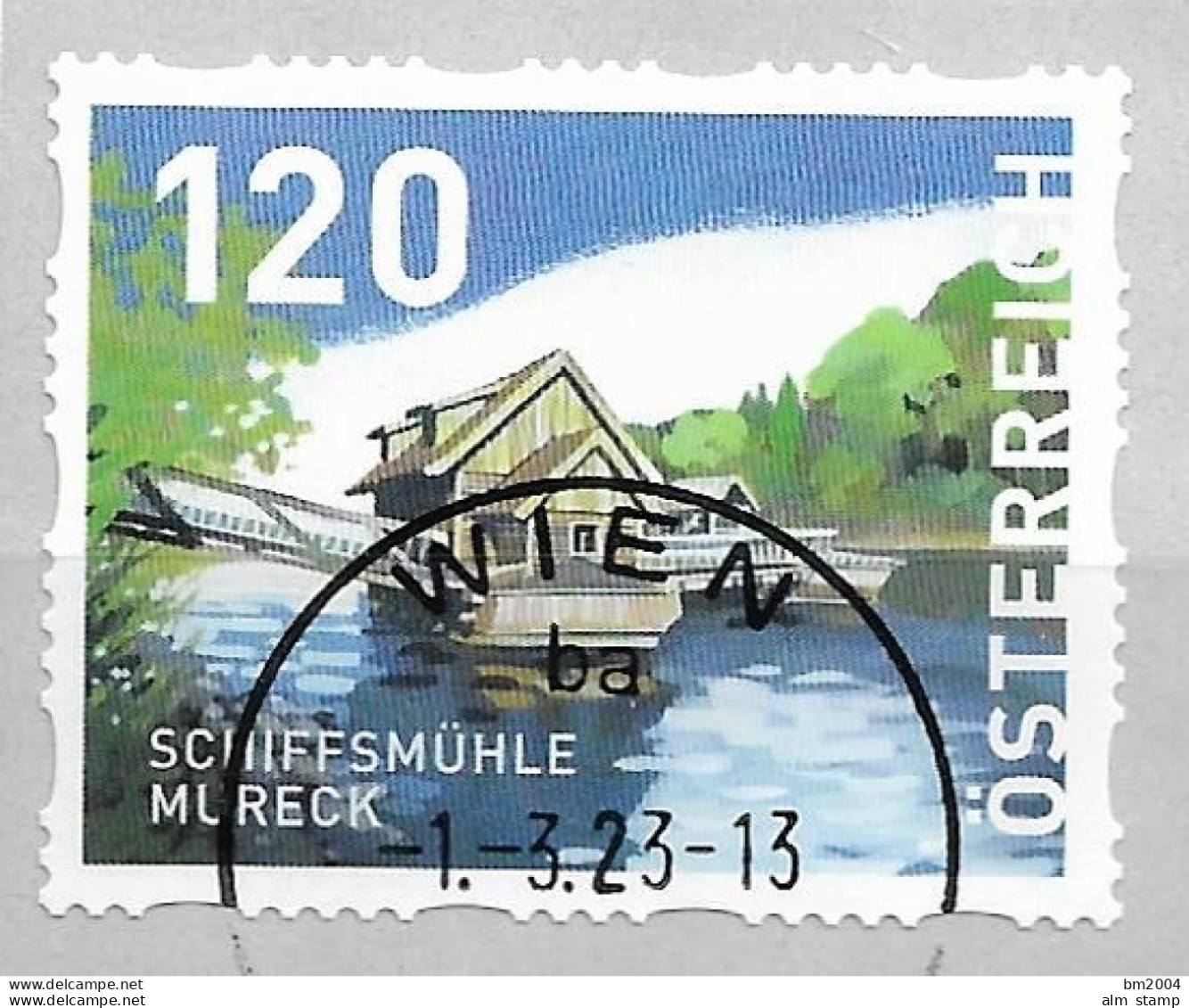 2023 Austria Österreich Mi. 67 FD- Used  Mit Nr. 165  Dispenser-Marken  Schiffsmühle, Mureck - Gebruikt