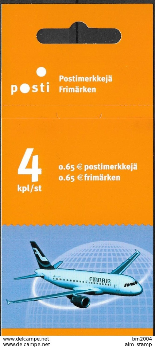 2003 Finnland Mi. MH 64 **MNH  Booklet 100 Jahre Motorflug, 80 Jahre Fluggesellschaft „Finnair“: Finnische Flugzeuge - Neufs