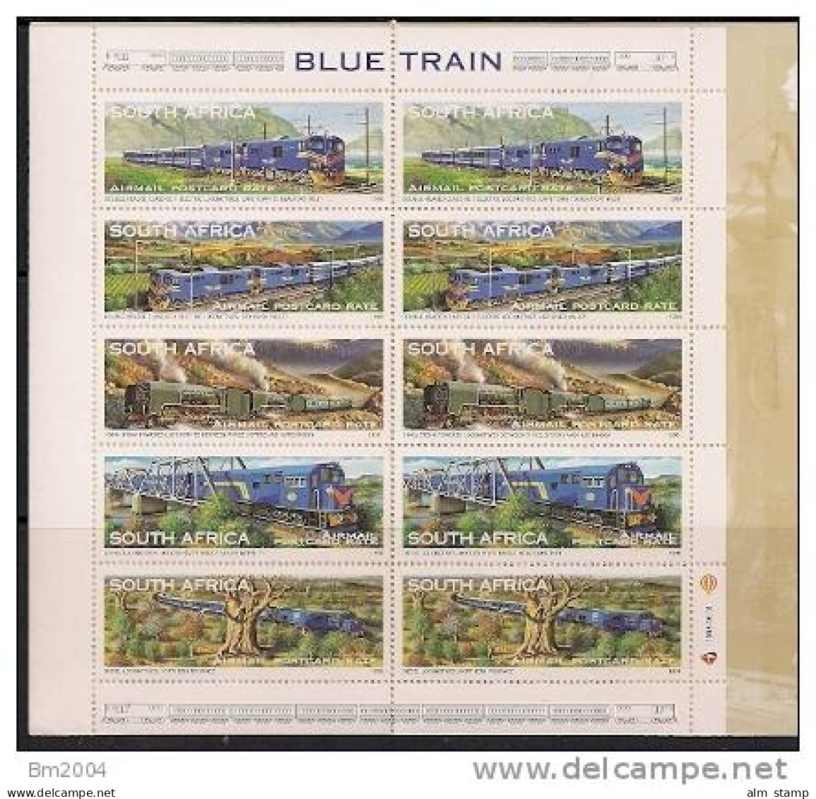 1998 Südafrika  South Africa Blue Train Booklet # SG SB53 **MNH - Nuevos