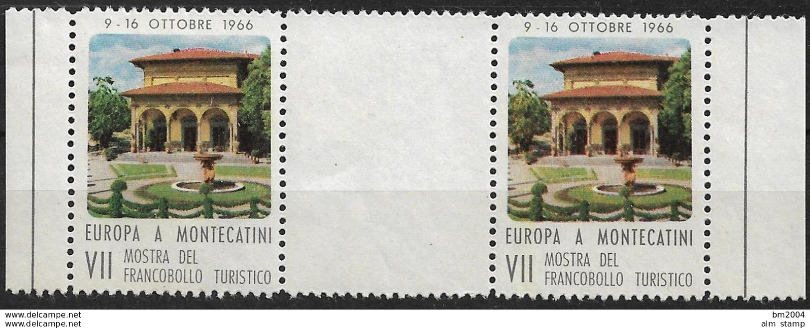 1966 Italien VII Mostra Del Francobollo Turistico Europa Montecatini **MNH - 1966