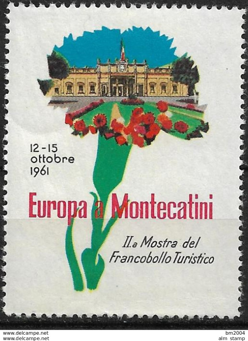 1961 Italien IIa Mostra Del Francobollo Turistico Europa Montecatini **MNH - 1961