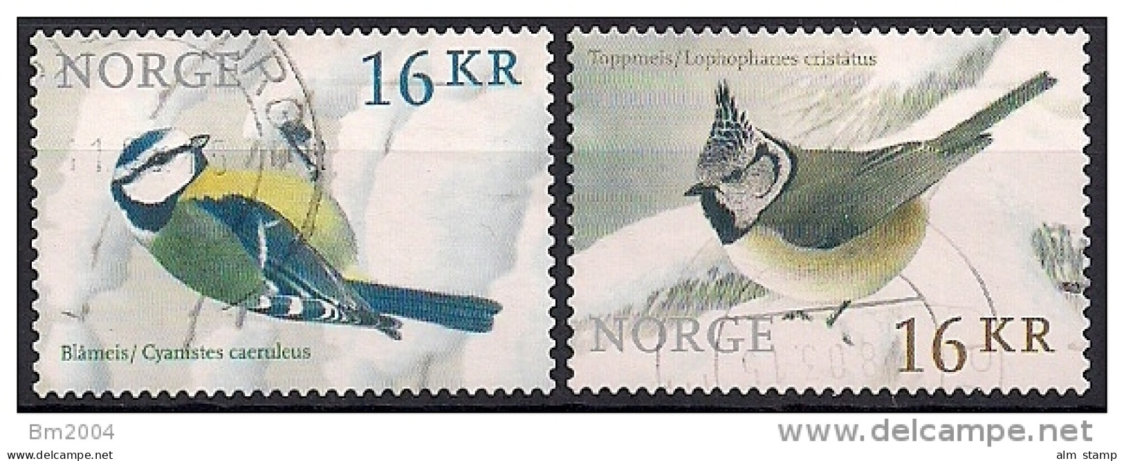 2015  Norwegen Mi. 1870-1 Used  Vögel. - Gebraucht