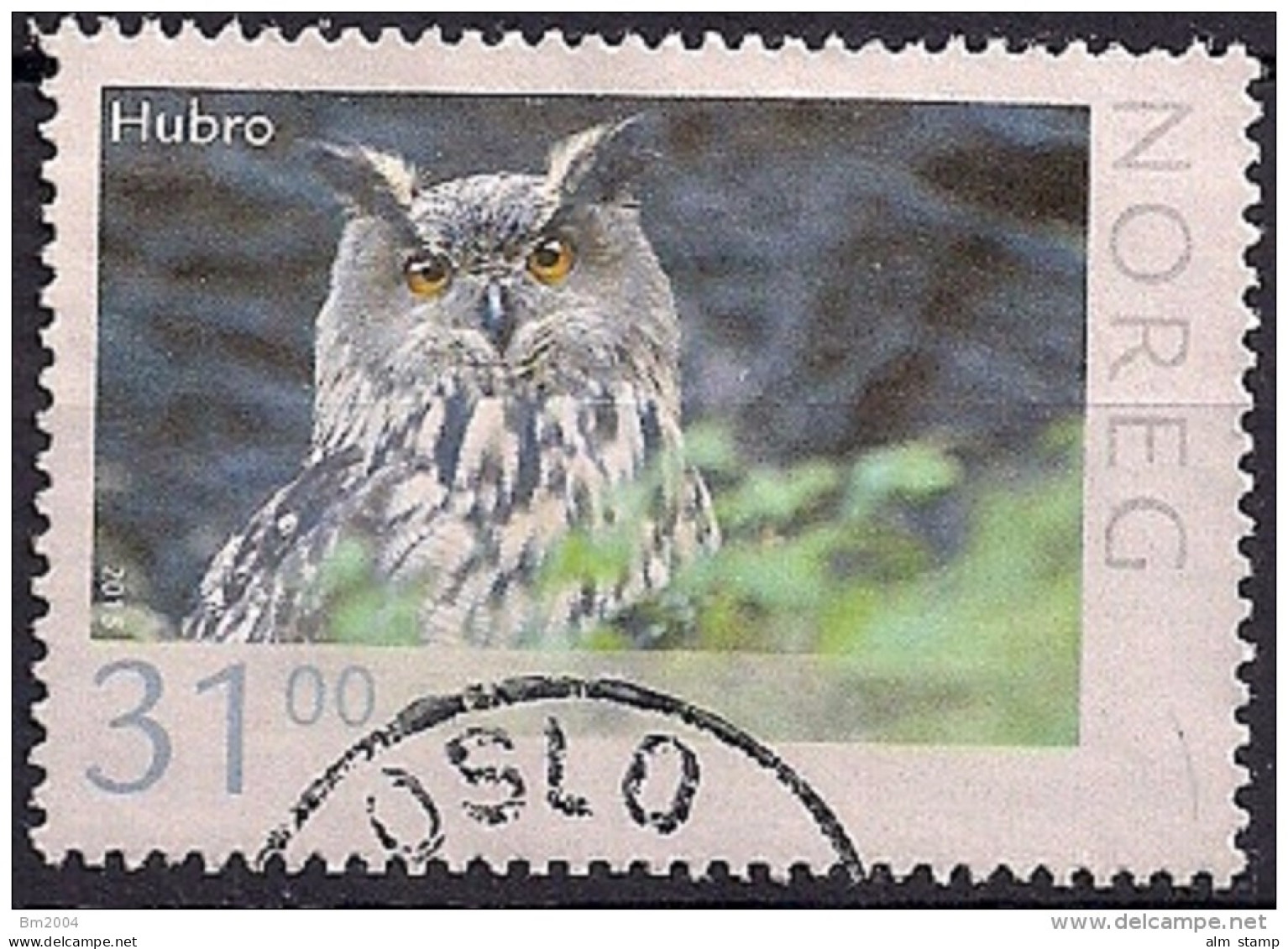 2015  Norwegen Mi. 1872 Used   Haubenmeise (Parus Cristatus - Gebruikt