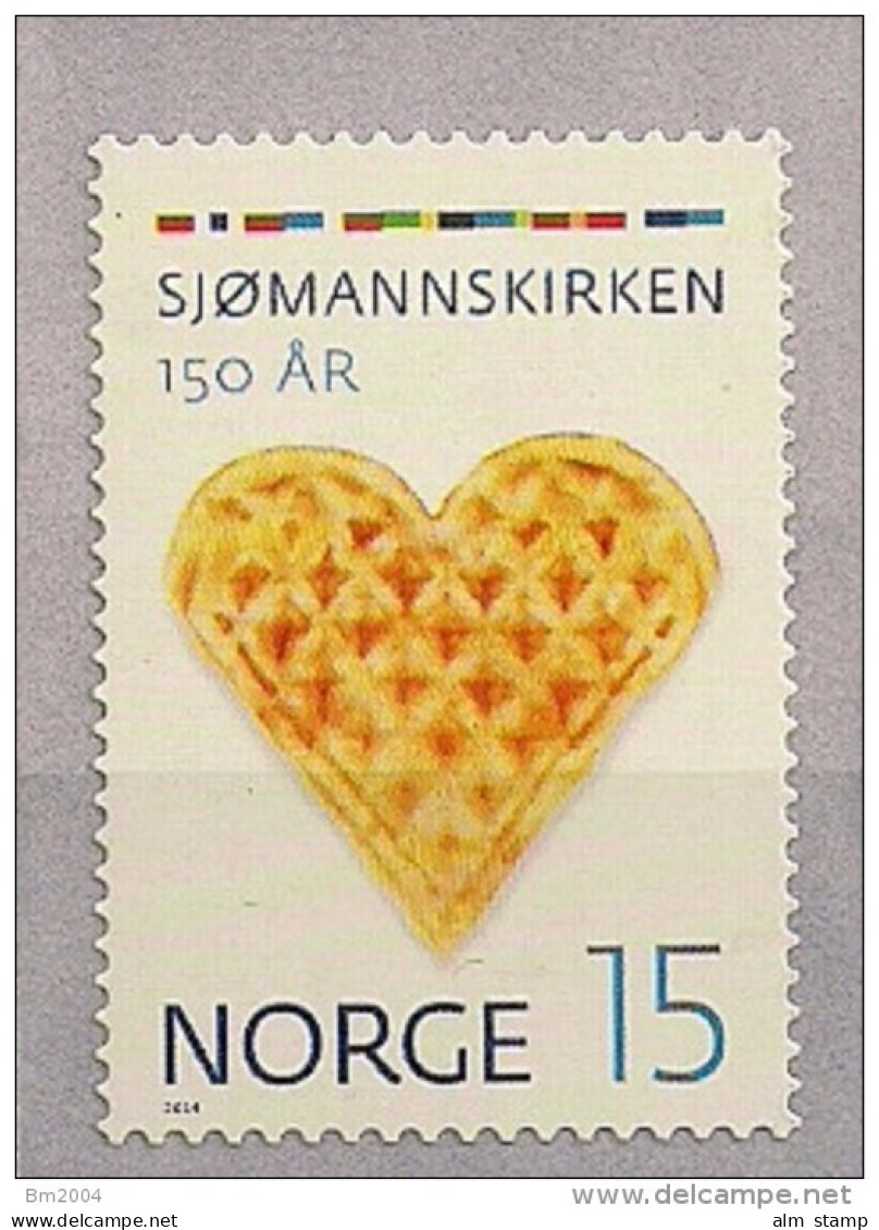 2014 Norwegen Mi. 1837**MNH   150 Jahre Norwegische Kirche Im Ausland (Seemannskirche). - Nuevos