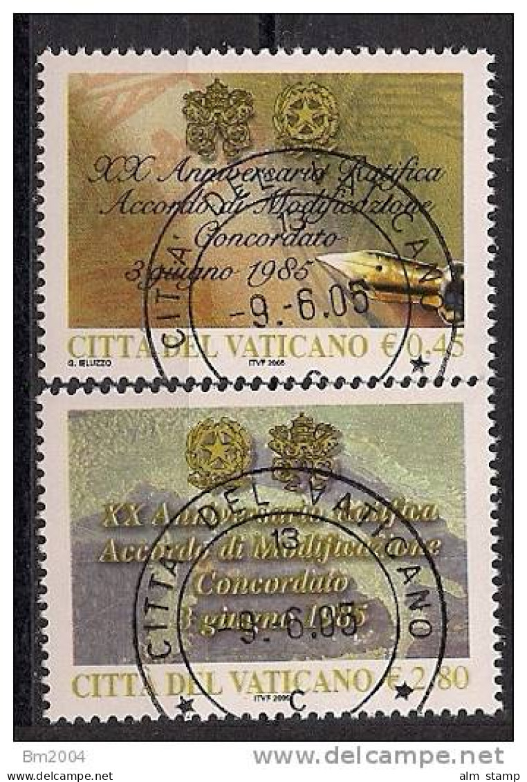 2005 Vatikan Mi. 1523-4 Used - Used Stamps