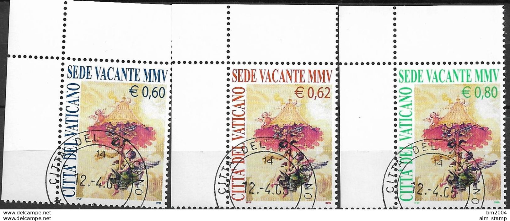 2005 Vatikan Mi. 1514-6 Used  Sede Vacante - Tod Von Papst Johannes Paul II. Und Wahl Seines Nachfolgers - Used Stamps