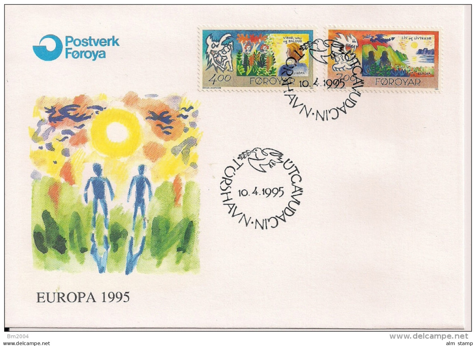 1995 Färöer Mi. 278-9 FDC  Europa: Frieden Und Freiheit - 1995