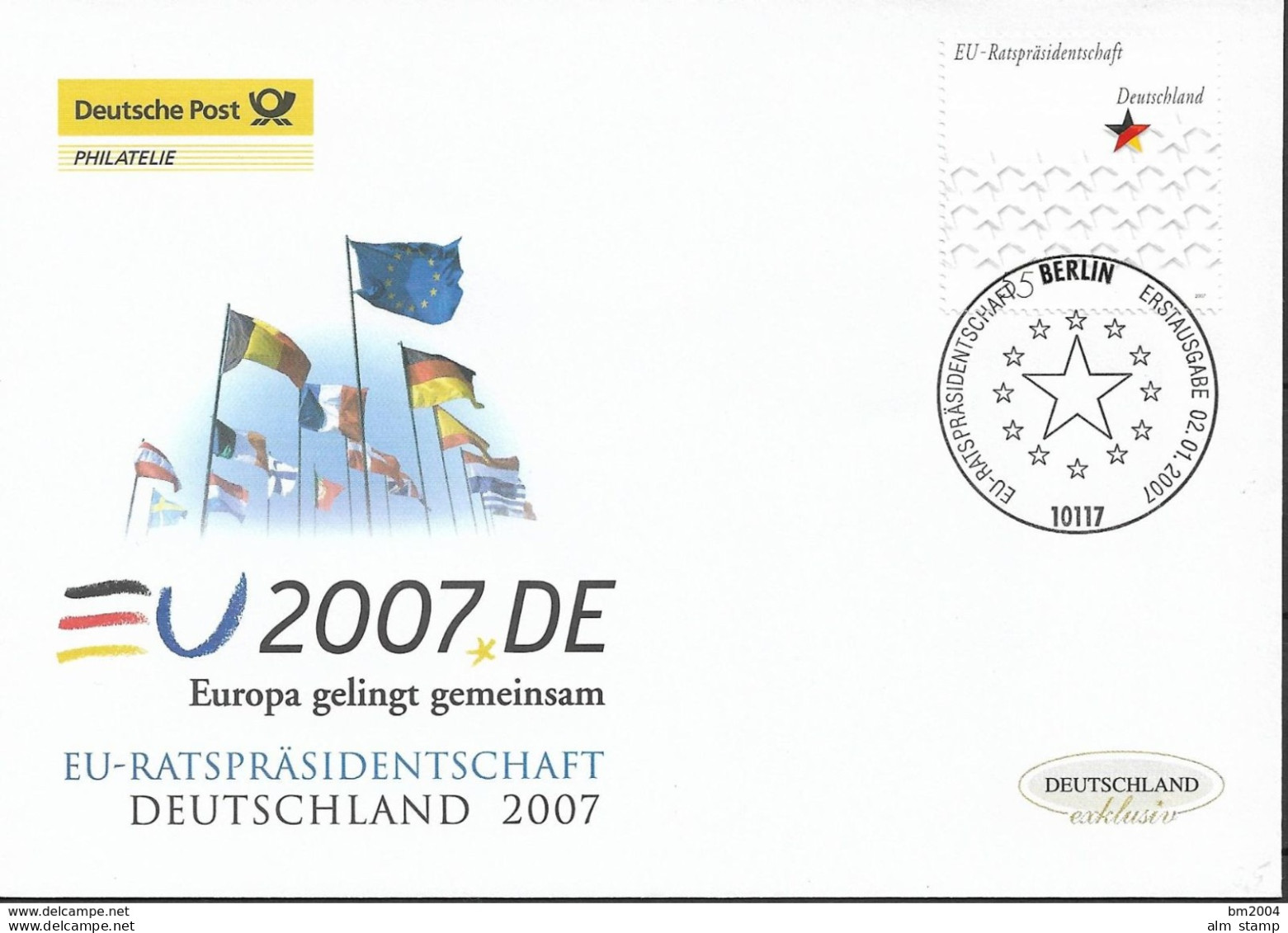 2007  Deutschland Allem. Fed. Mi.2583 FDC  Vorsitz Deutschlands In Der Europäischen Union. - 2001-2010