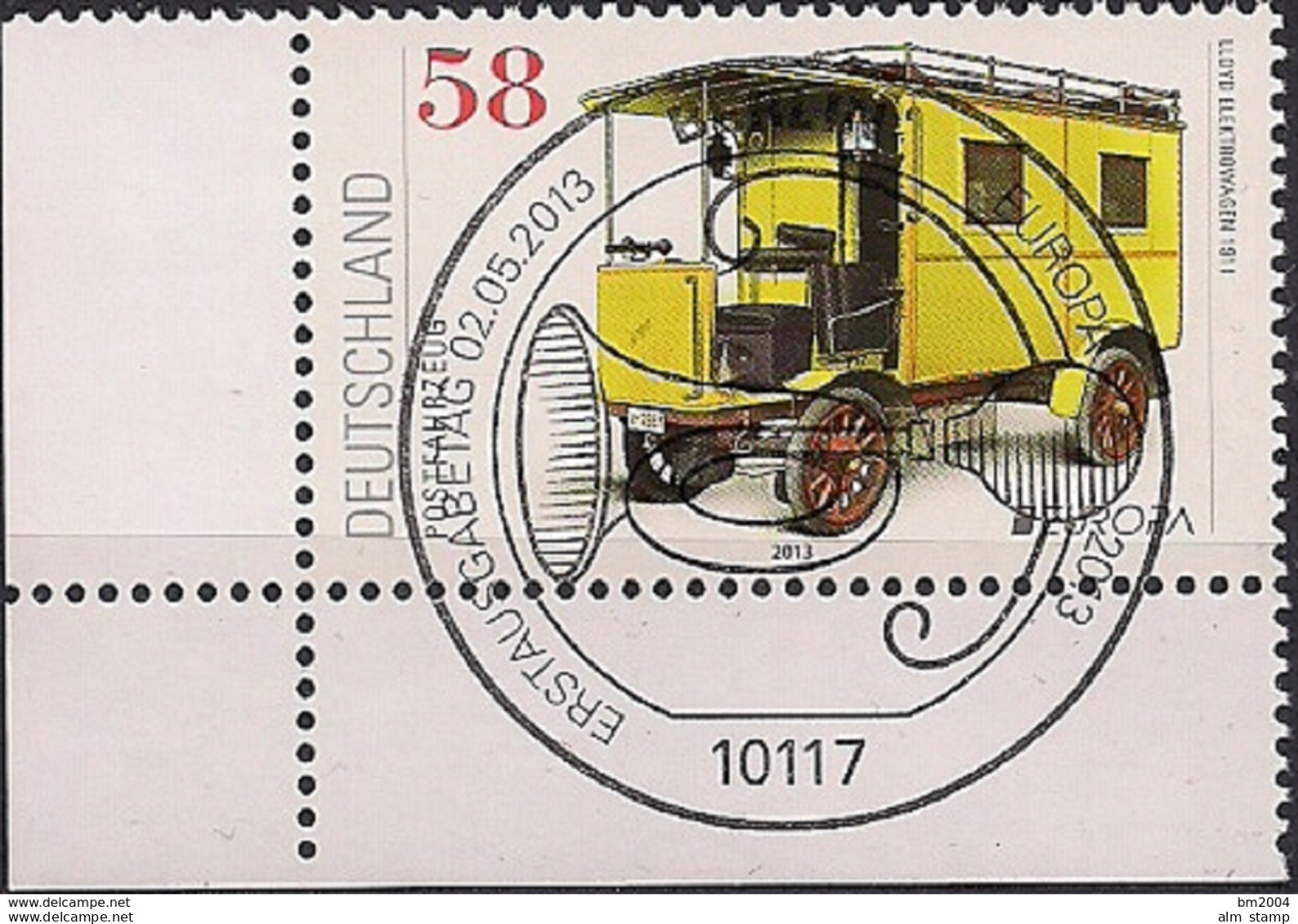 2013  Allem. Fed. Mi.  3007 FD-used Berlin EUL   Europa: Postfahrzeuge - 2013