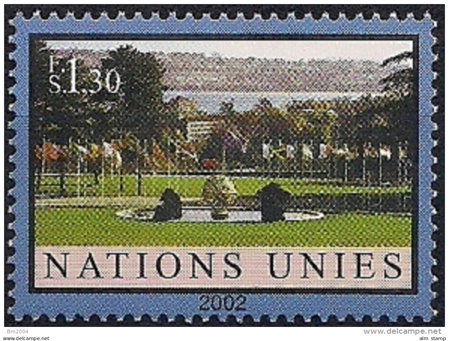 2002 UNO  Genf   Mi.  433**MNH  Himmelsglobus Im Ariana-Park, Genf - Ongebruikt