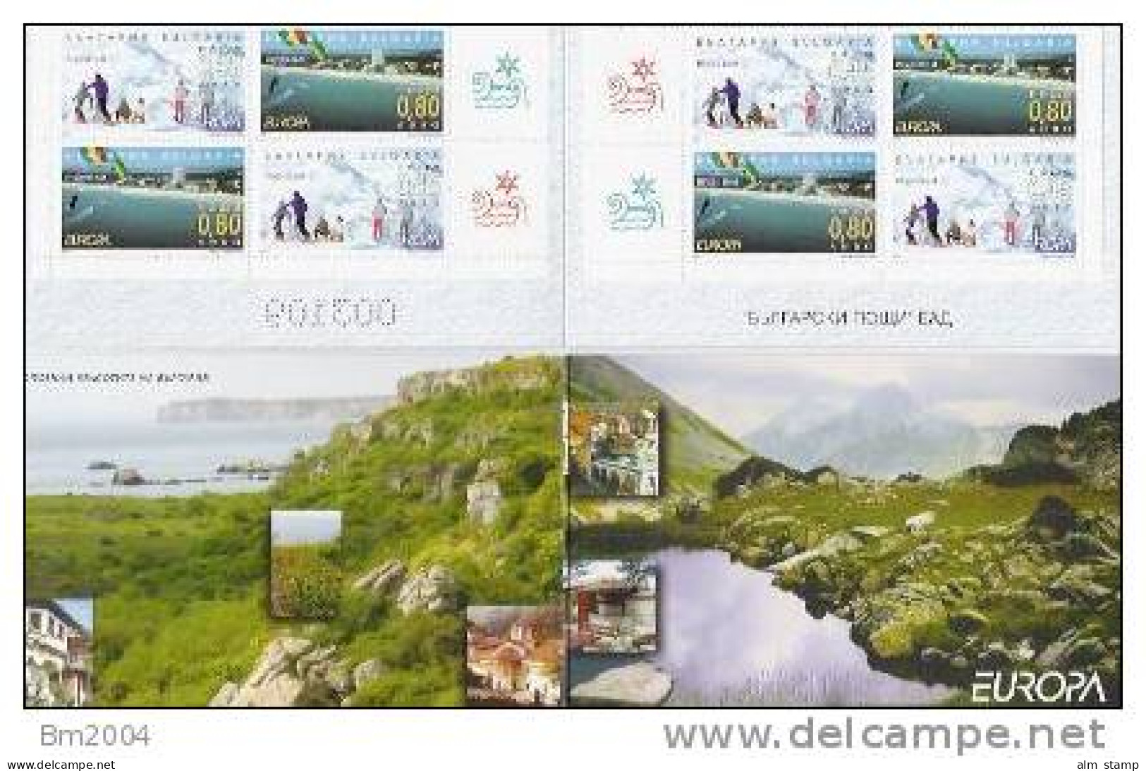 2004 Bulgarien Yv. 4016-4017  Mi. MH 2 **MNH - 2004