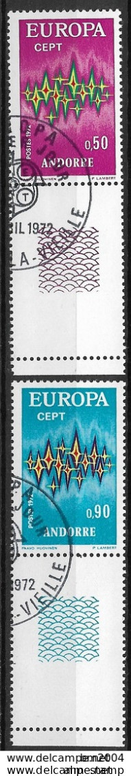 1972 Andorra FR Mi. 238-9 Used     Europa - 1972