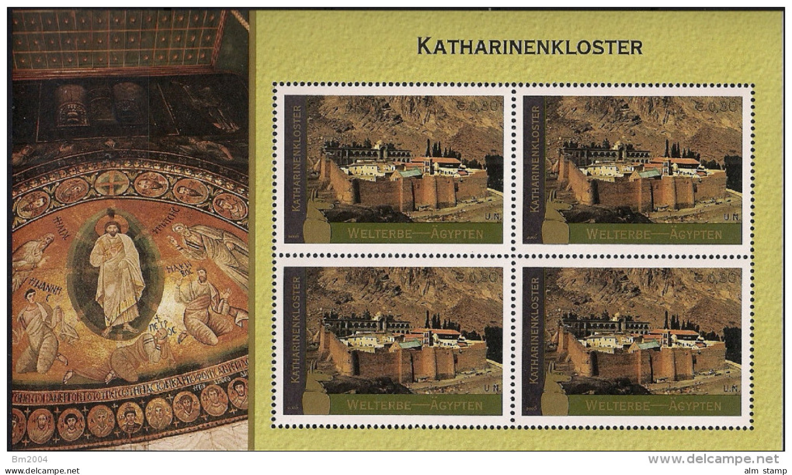 2005 UNO Genf  Mi. MH Bl. 53-58 **MNH     UNESCO-Welterbe: Ägypten - Nuevos