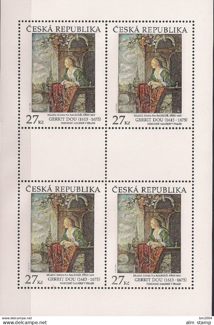 2016 Tschech. Rep.  Ceska  Mi. 897 **MNH  Eine Junge Frau Auf Einem Balkon; Gemälde Von Gerrit Dou - Blocks & Sheetlets