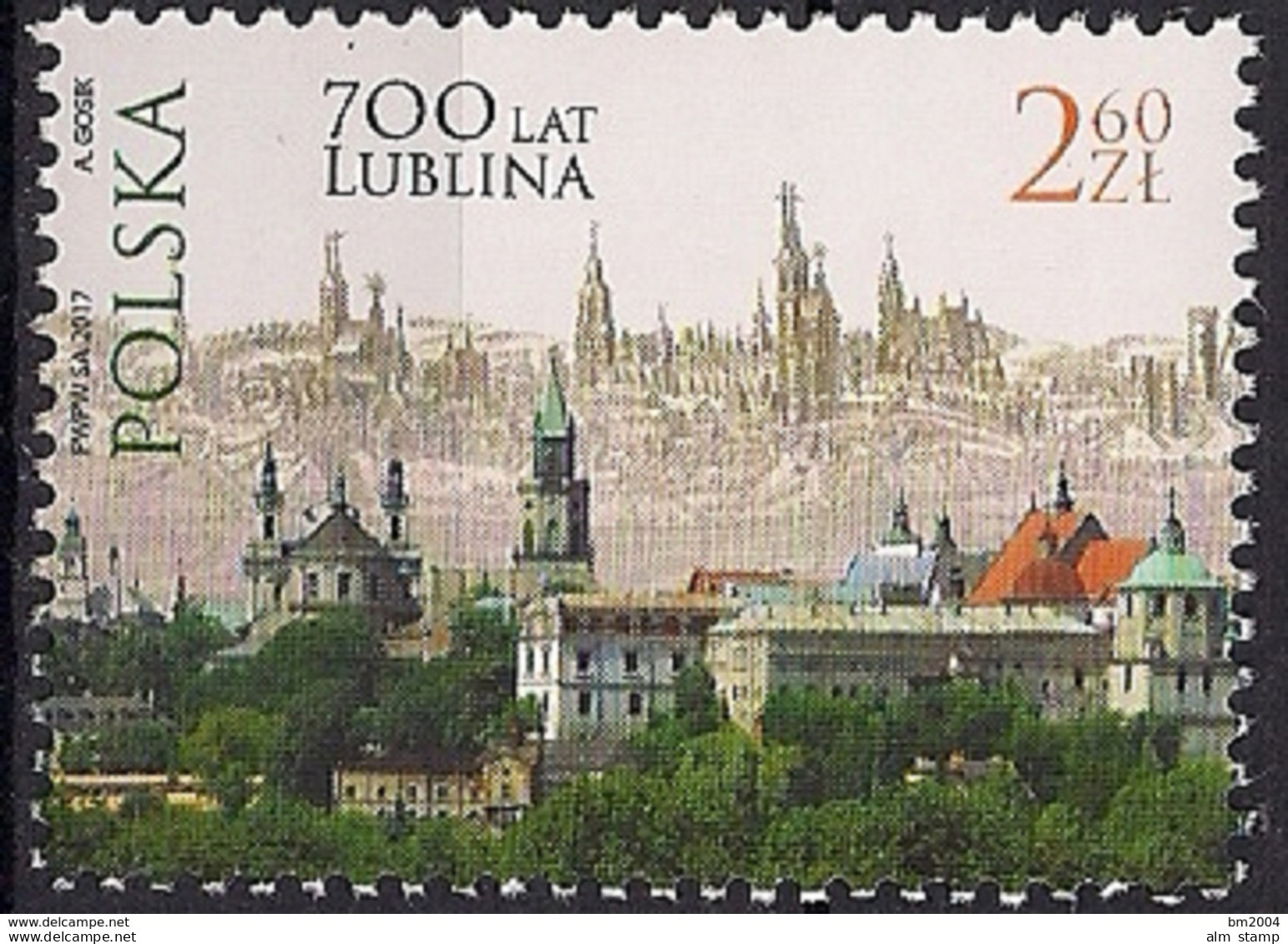2017 Polen Poland  Mi. 4904**MNH 700 Jahre Stadt Lublin - Ungebraucht