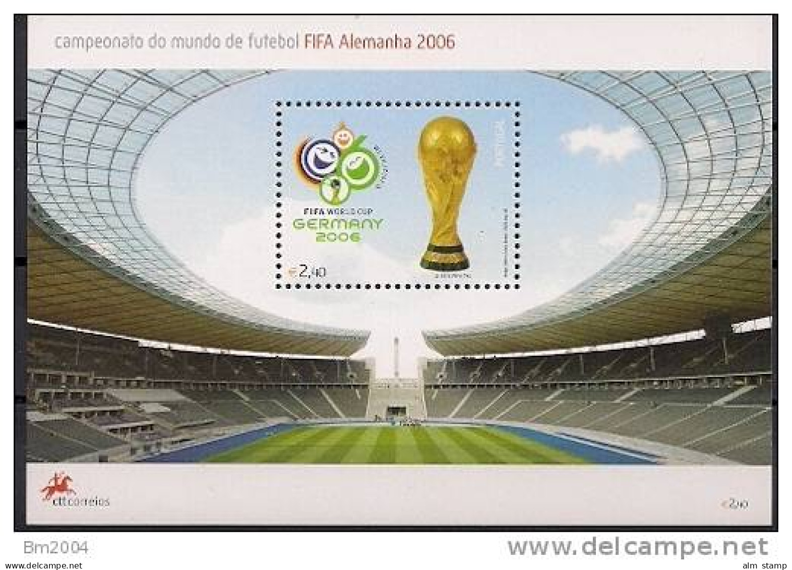 2006  Portugal Mi. Bl. 240**MNH - AFC Asian Cup