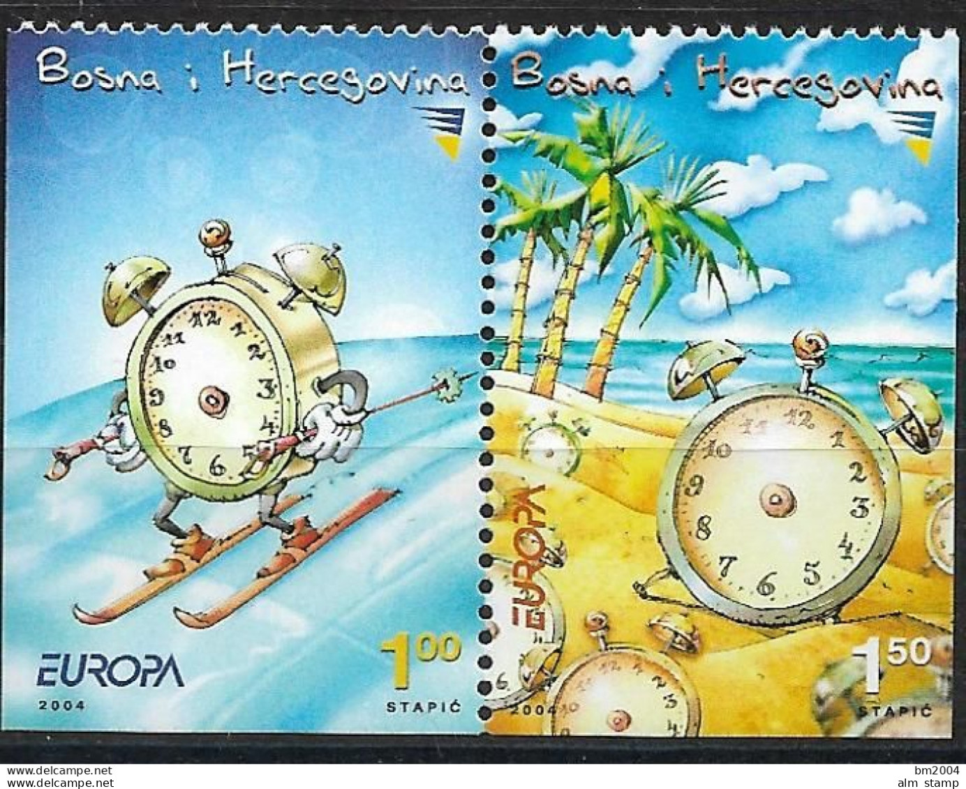 2004 Bosnien- Herzegovina  Mi. 359-60 DI  **MNH  Booklet Stamp  Europa - 2004